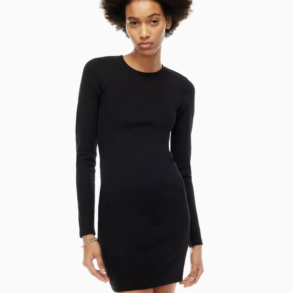 Aritzia Ten by Babaton Warner Long-sleeve Mini Dress - 2022 - Black - Sz S - NWT - Picture 14 of 16